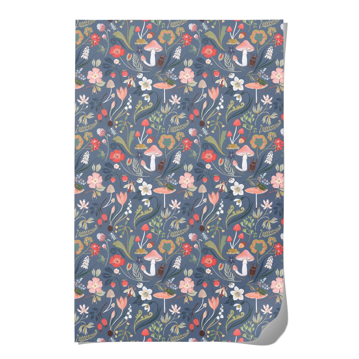 Forest Blue wrapping paper