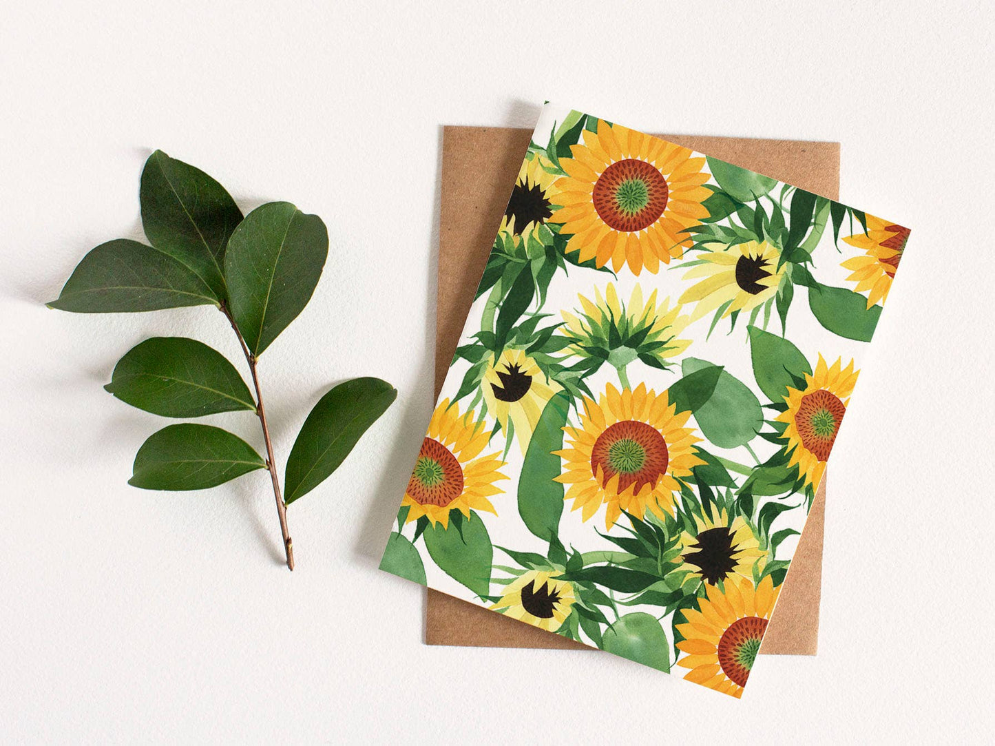 Sunflowers Greeting Card - Box Set of Eight