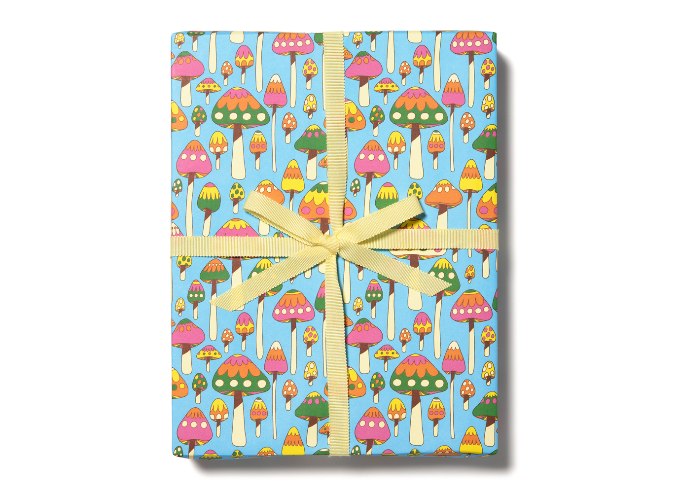Groovy Mushrooms wrapping paper