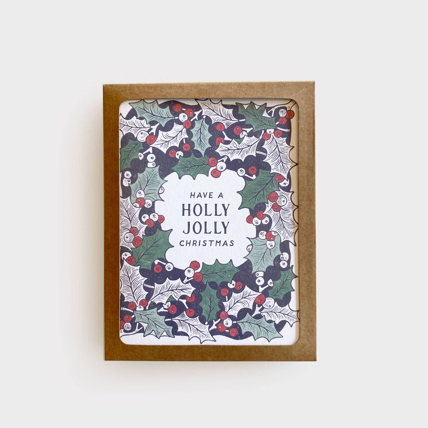 Holly Jolly Christmas Boxed Card Set of 8