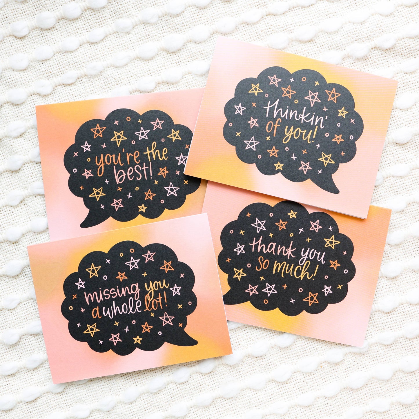 Set of 12 Kind Thoughts Greeting Cards
