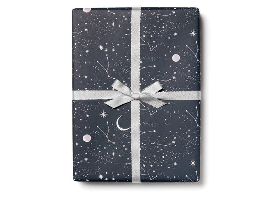 Moon and Stars wrapping paper