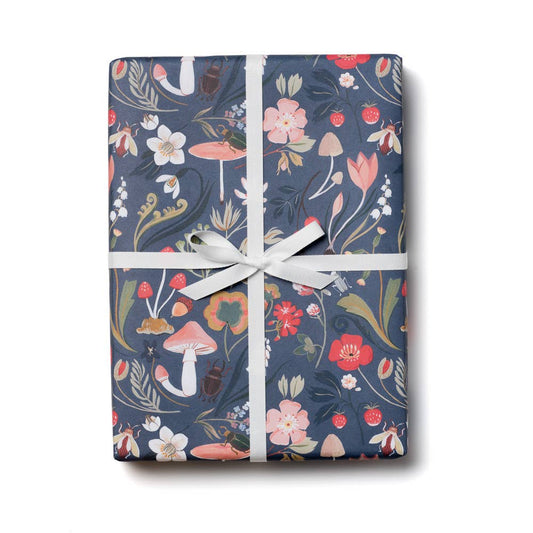 Forest Blue wrapping paper