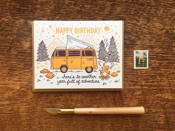 Birthday Camper Card