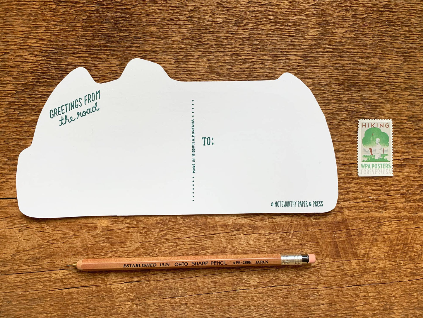 Silver Camper Postcard