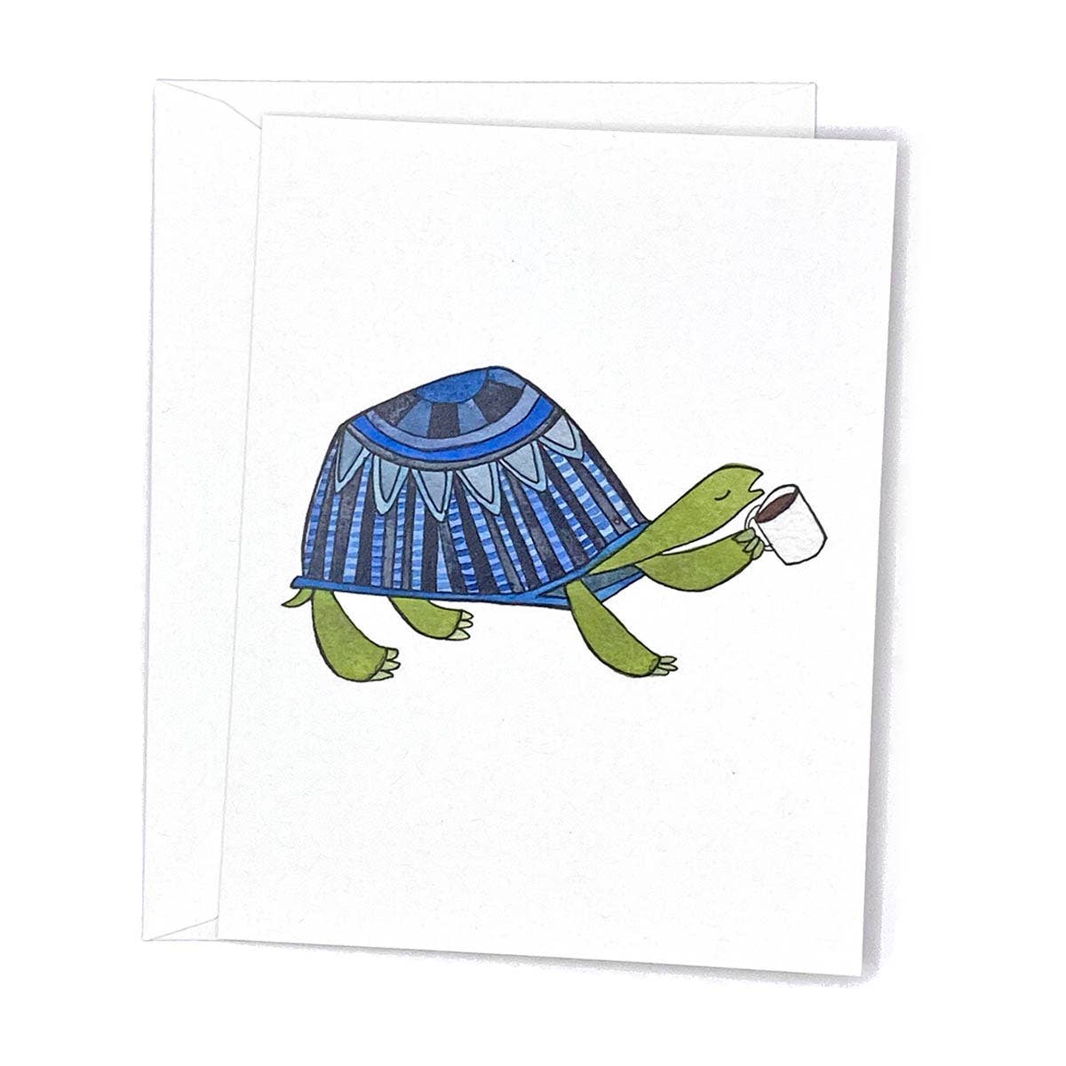 Coffee Snob Turtle Notecard