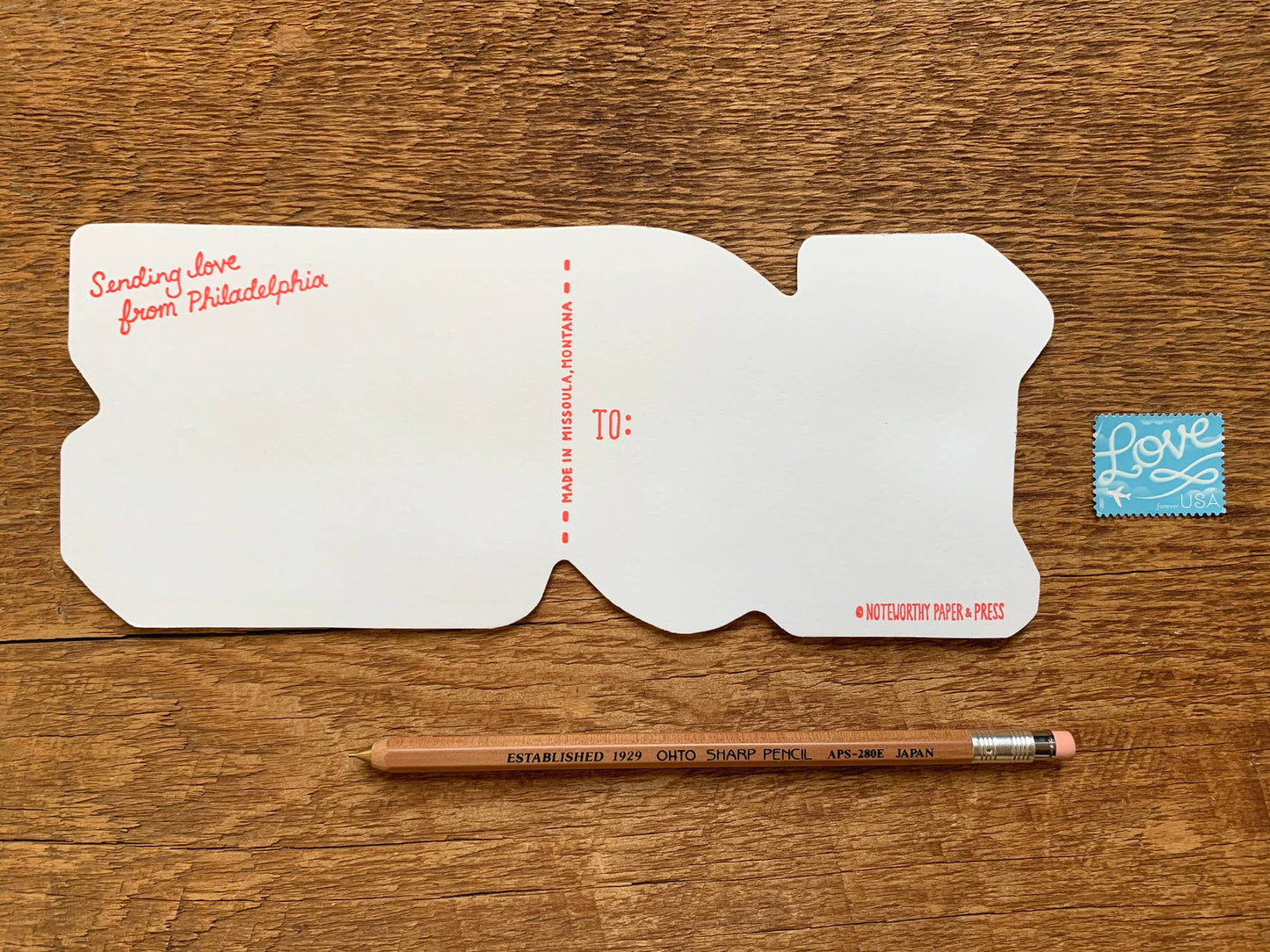 Philadelphia Love Postcard