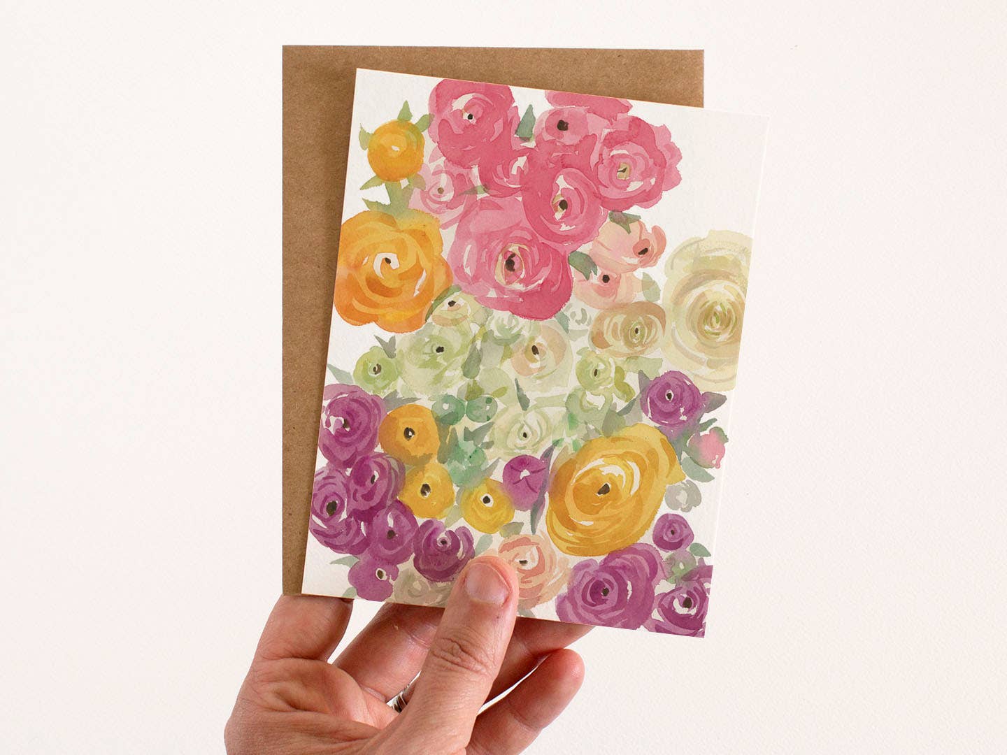 Peonies Greeting Card - Box Set of Eight