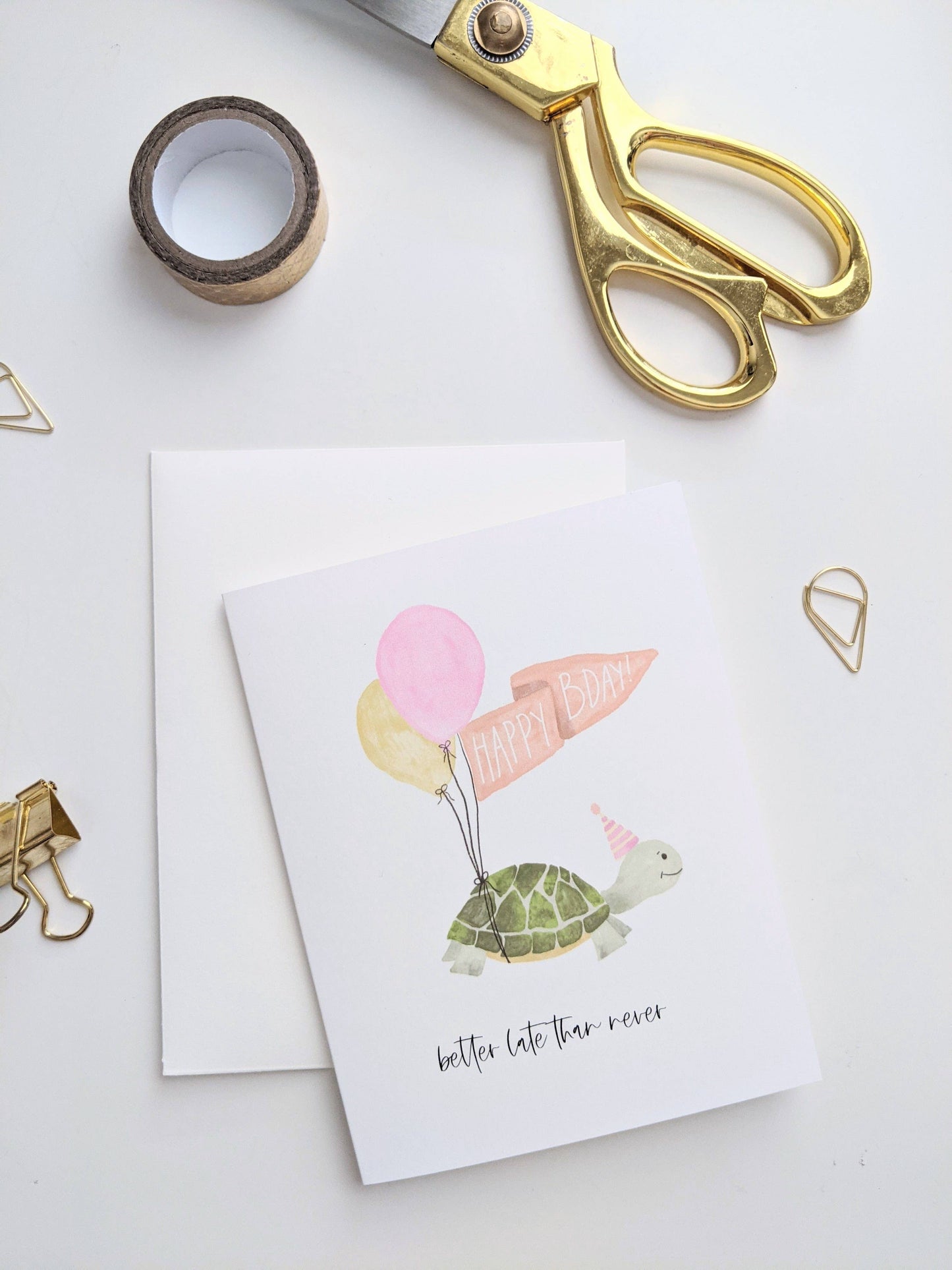 "Better Late Than Never" Greeting Card