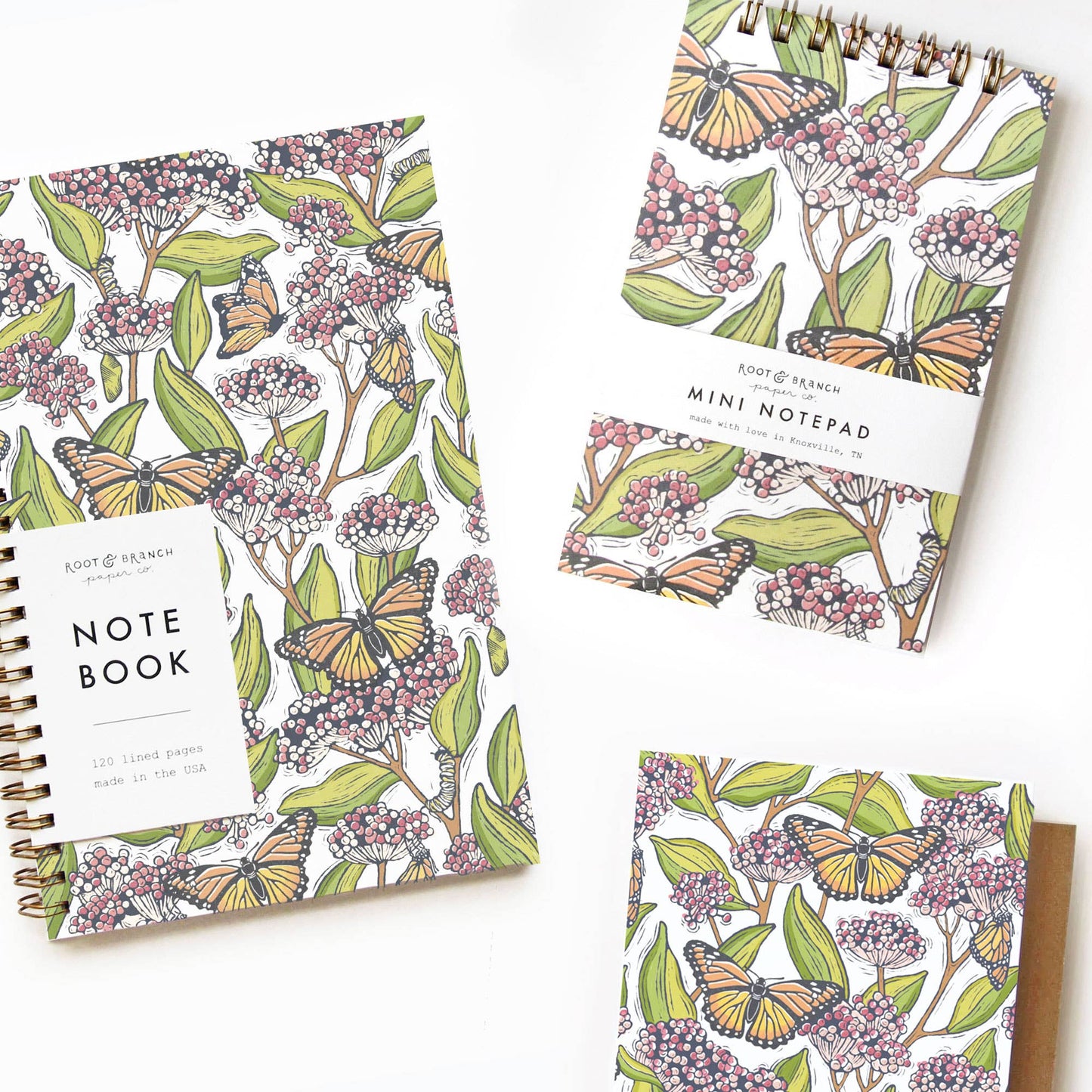 Monarch + Milkweed Everyday Floral Card
