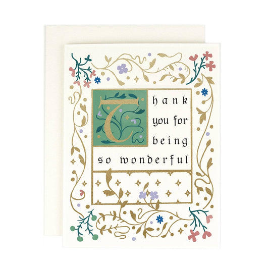 Illuminated Thank You: Single card