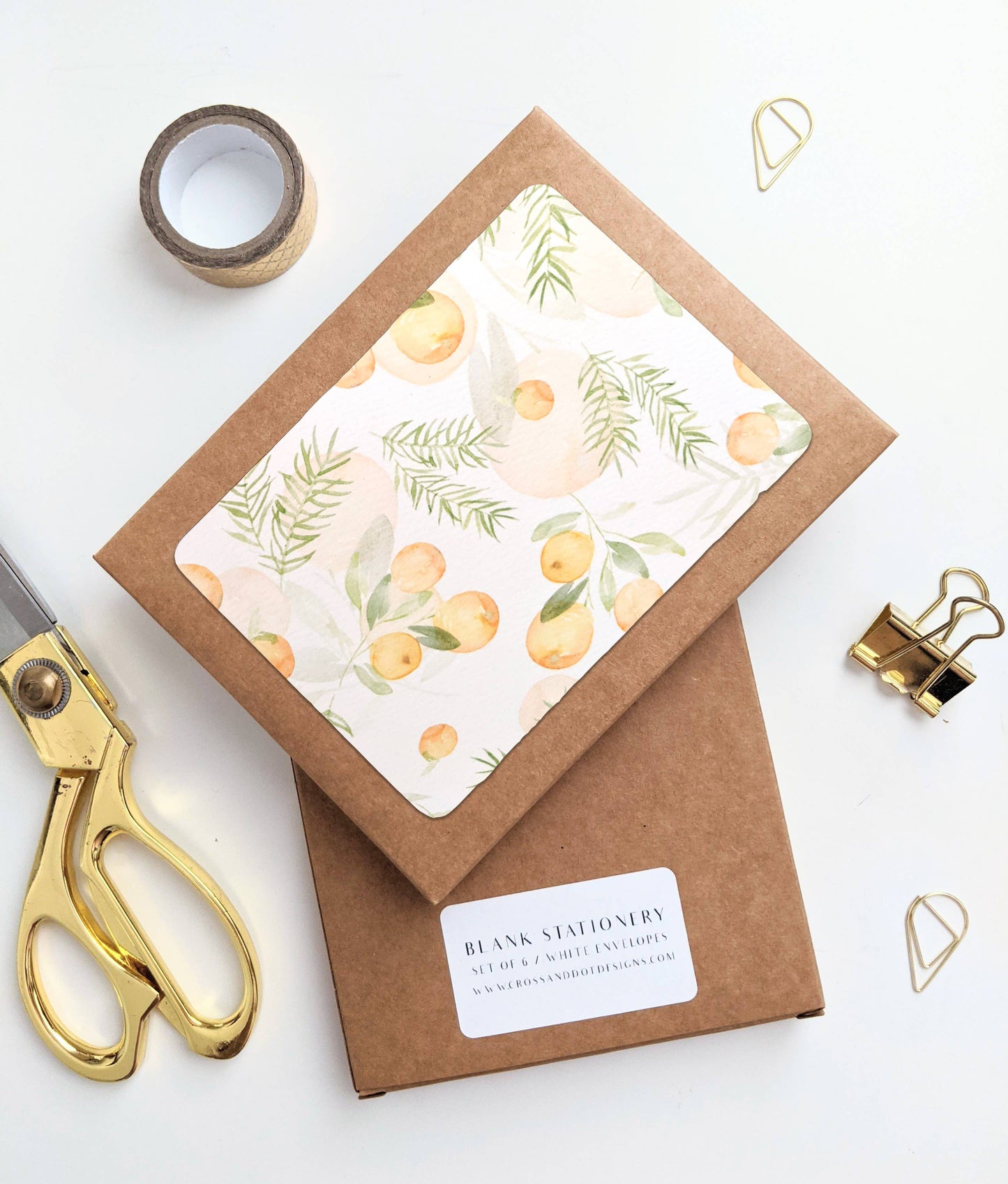 Stationery Set of 6 - Clementine