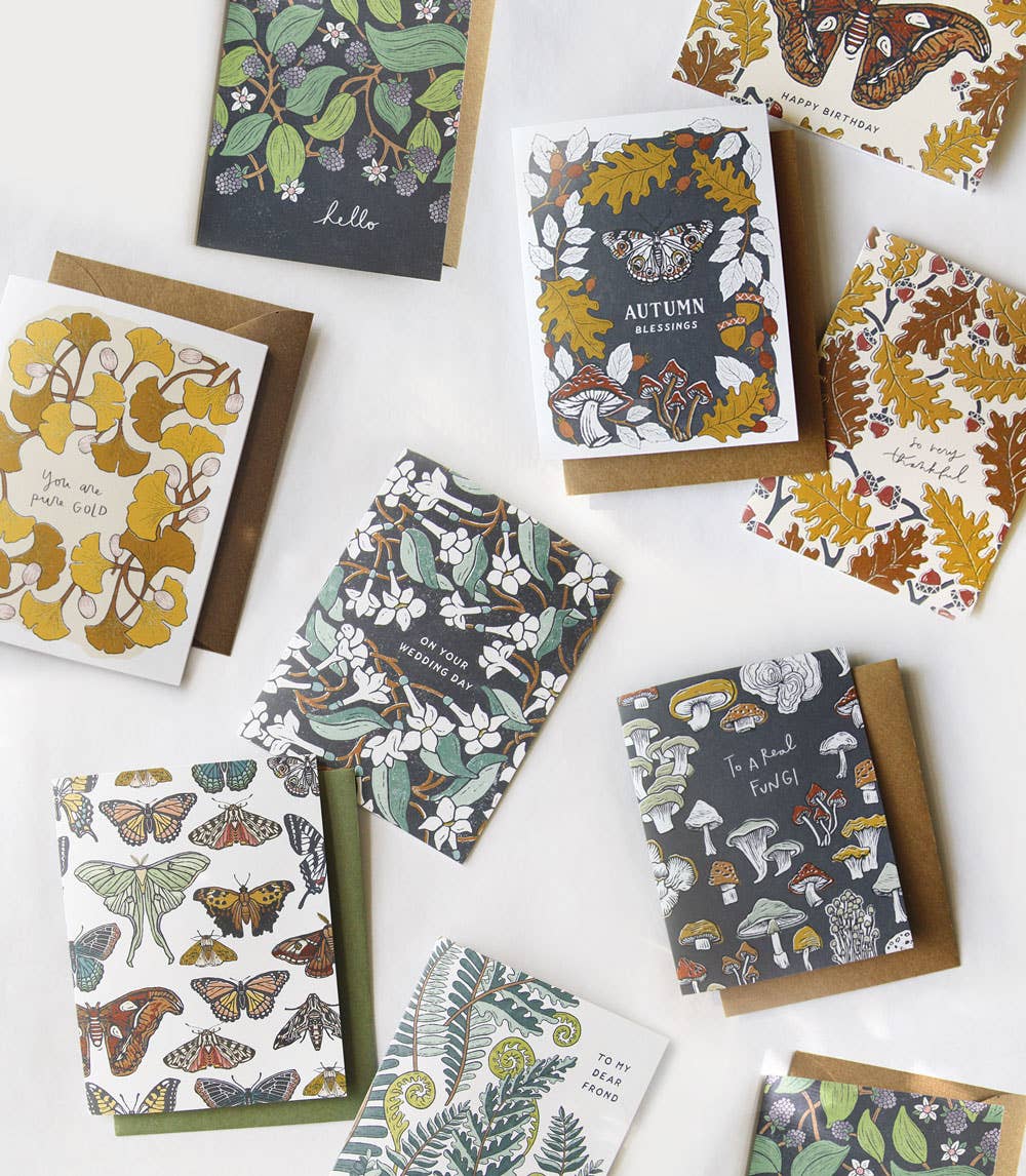 Hello Wild Blackberry Everyday Greeting Card