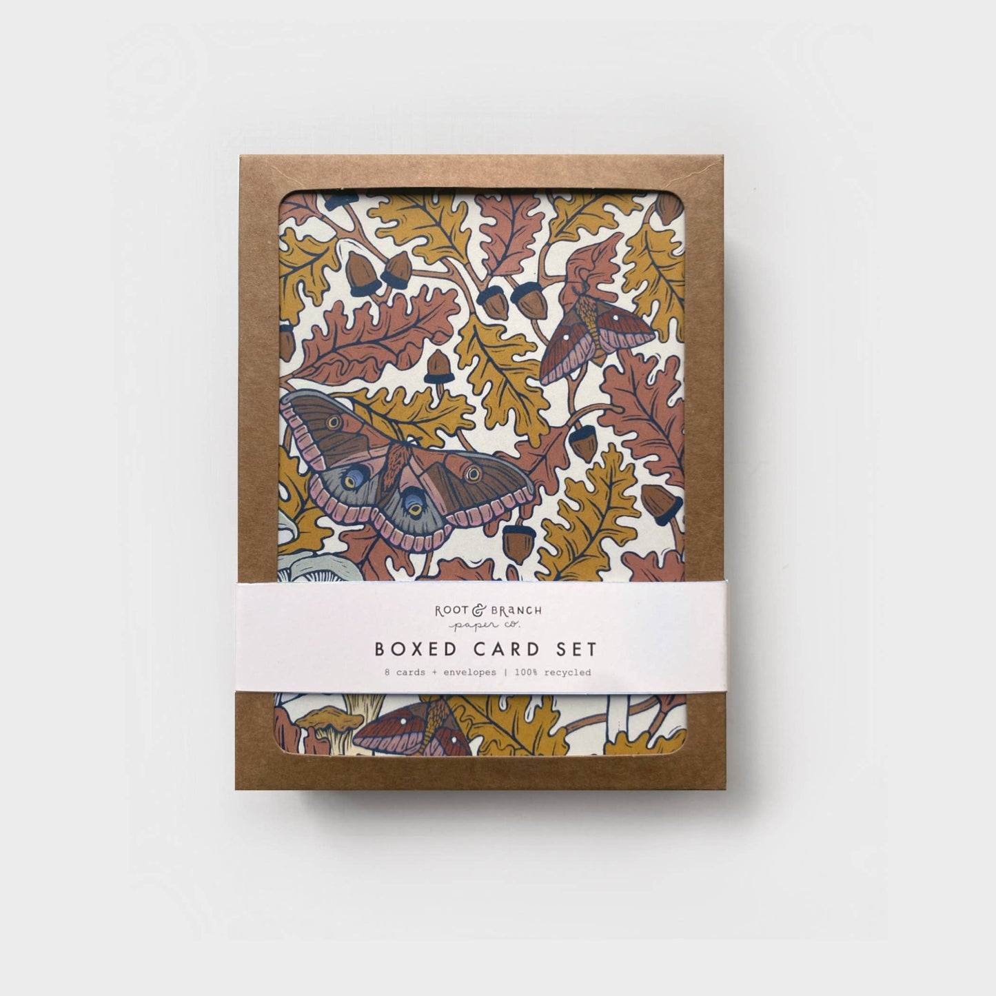 White Oak Boxed Card Set of 8