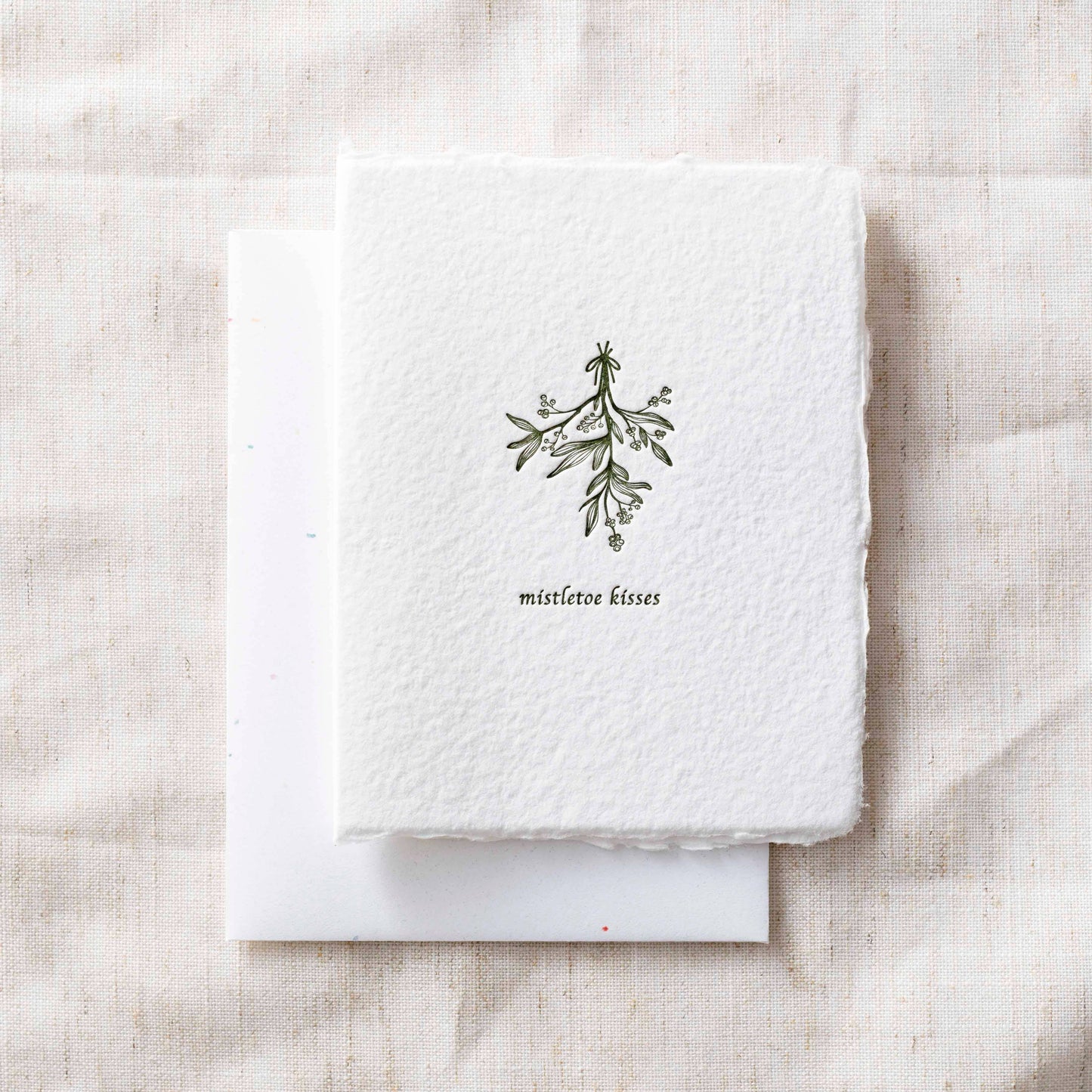 Mistletoe Kisses | Christmas Holiday Greeting Card