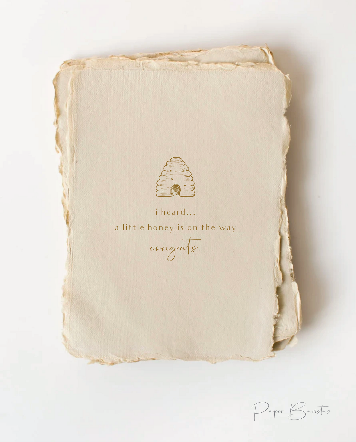 A Little Honey On The Way | Baby Greeting Card