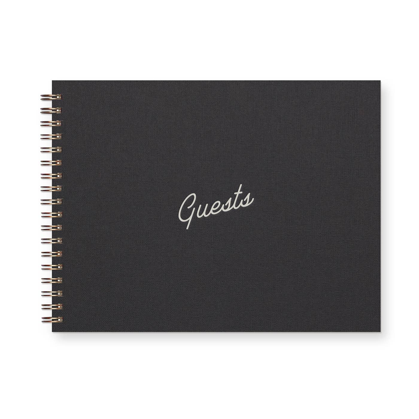 Retro Guest Book: French Vanilla Cover | Bronze Ink