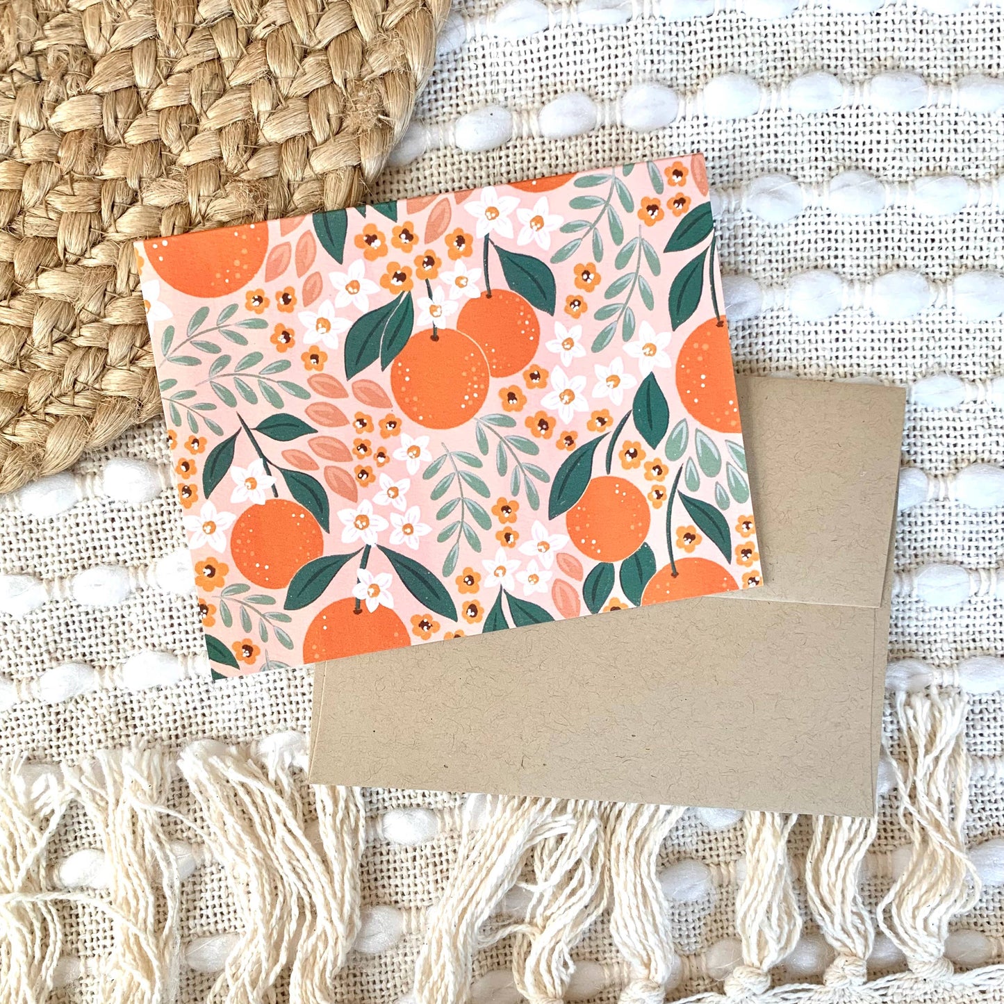 Set of 12 Warm Floral Greeting Cards