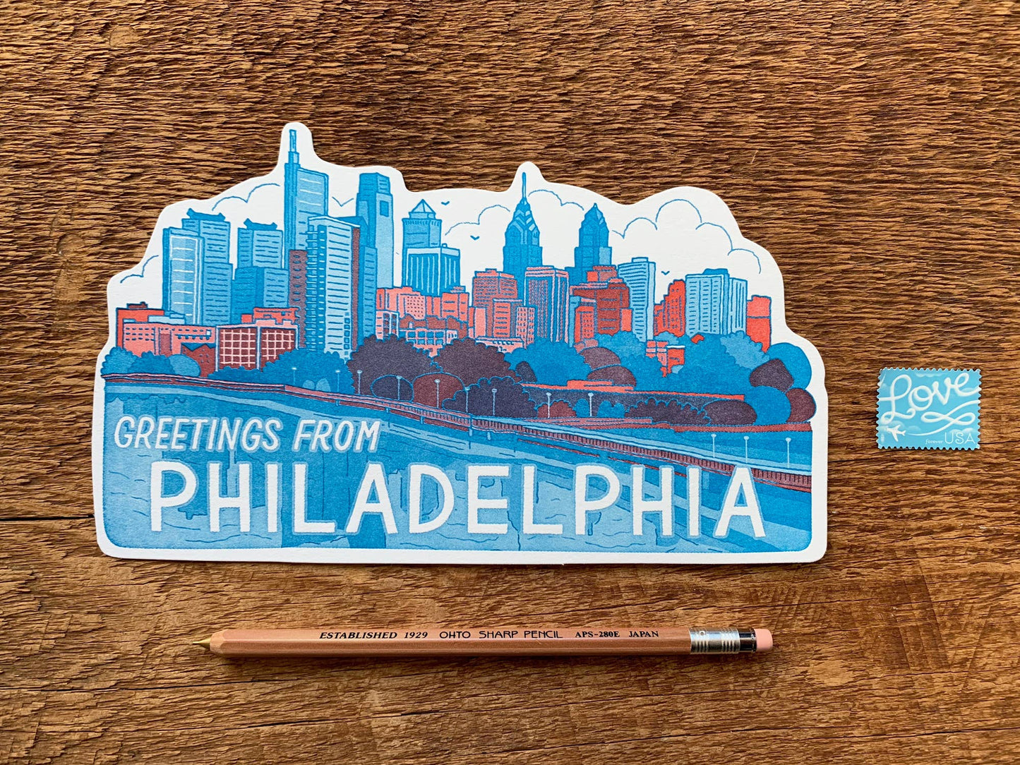 Philadelphia Skyline Postcard