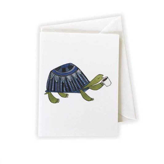 Coffee Snob Turtle Notecard