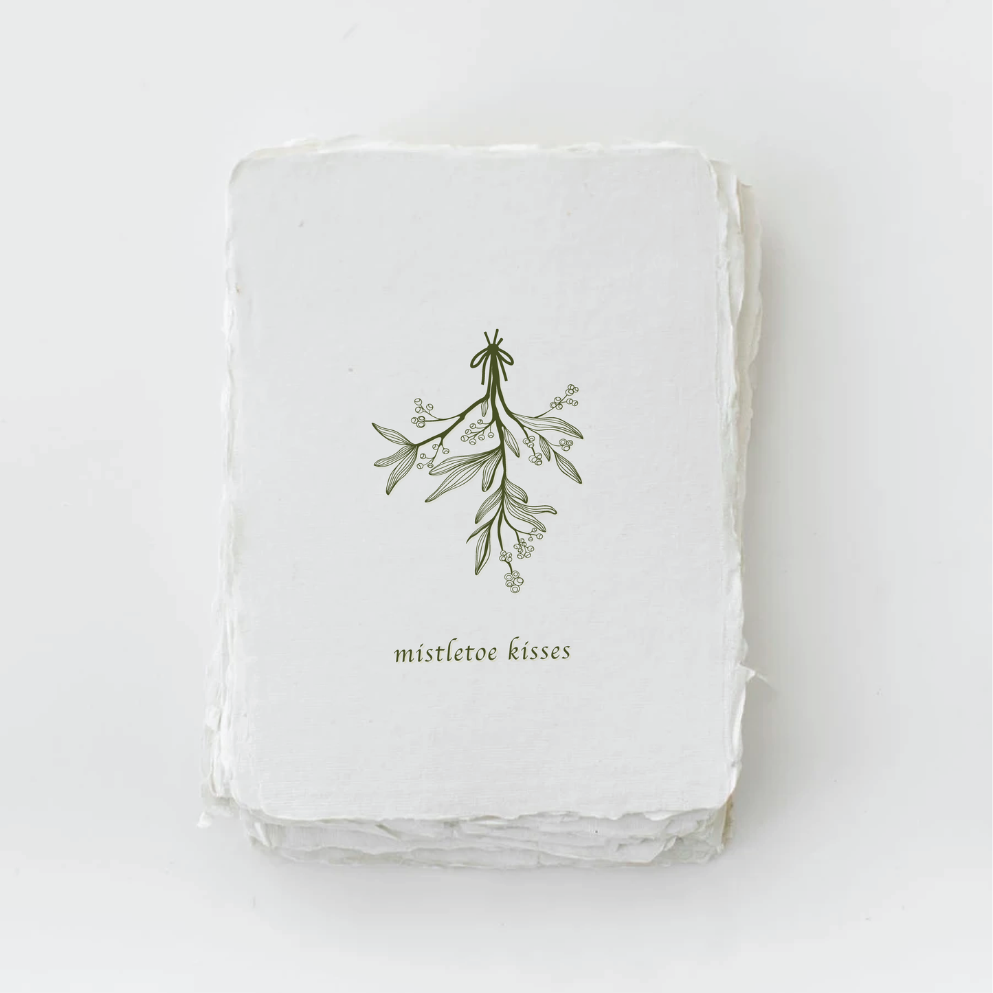 Mistletoe Kisses | Christmas Holiday Greeting Card