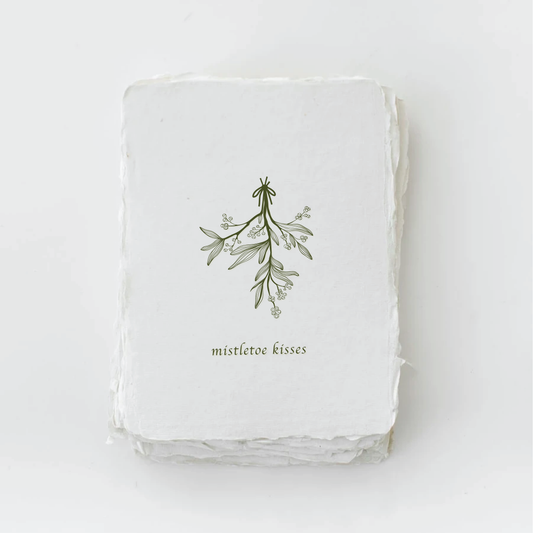 Mistletoe Kisses | Christmas Holiday Greeting Card